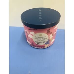 Bath & Body Works Sugar Cone Crunch 3 Wick Large candle Sold Out